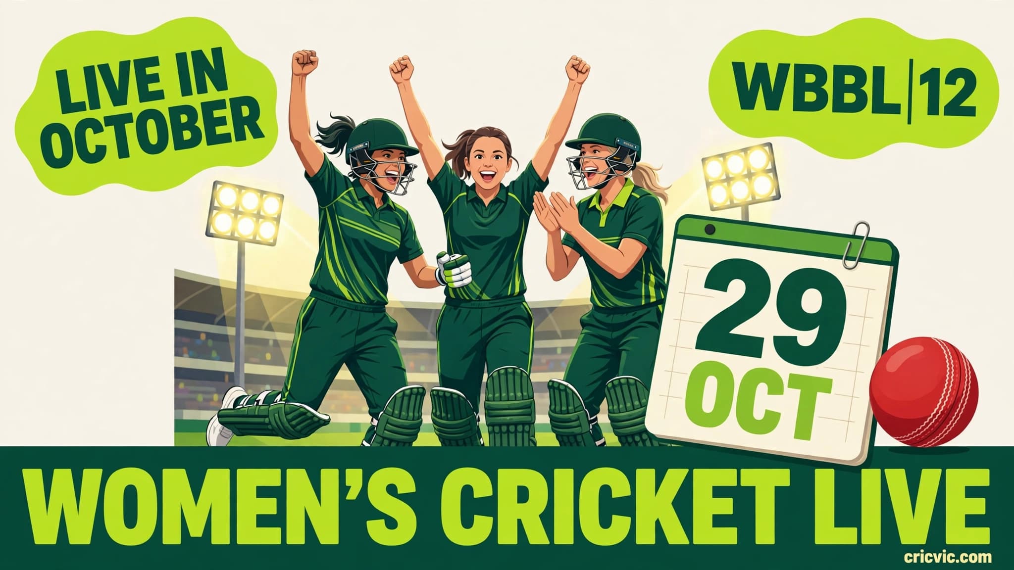 Women's Cricket Is LIVE in October — WBBL|12 Is Warming Up, Real Action Starts 29 October!